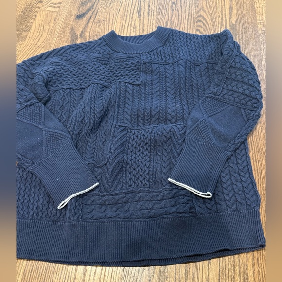 Navy Cable Knit Sweater Women’s Vineyard Vines M - Picture 1 of 5